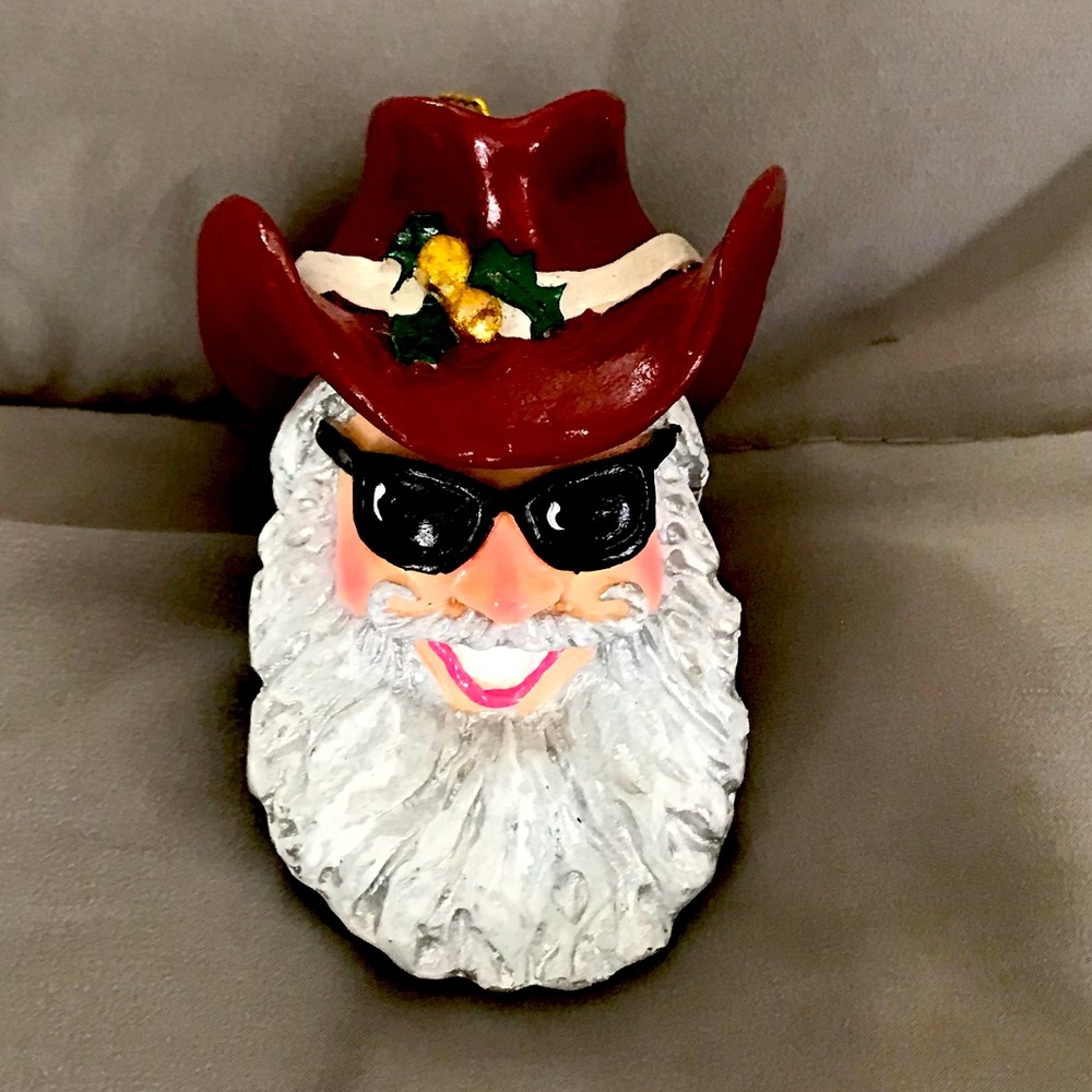 Cowboy Santa Ornament